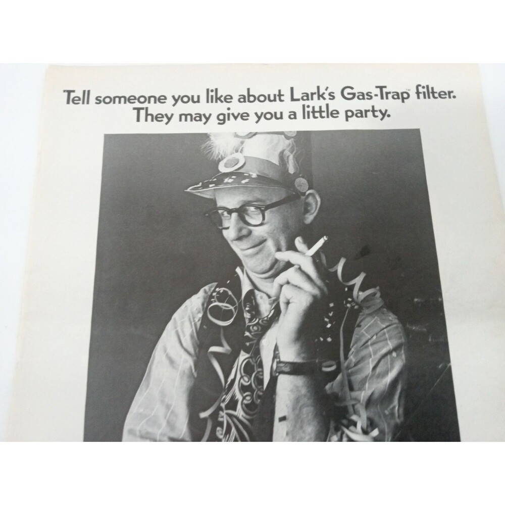 1969 Lark 100 Cigarettes  Party Vintage Print Ad